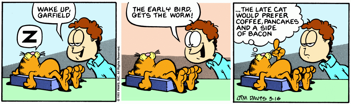 Garfield, March 16, 1993