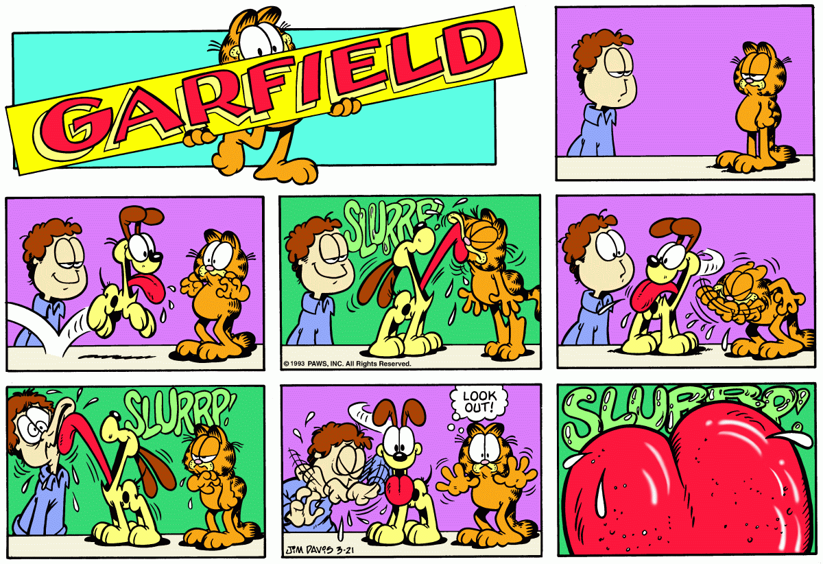 Garfield comic strip for Sunday, March 21, 1993