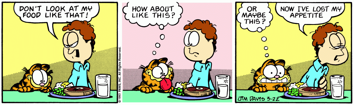 Garfield, March 22, 1993