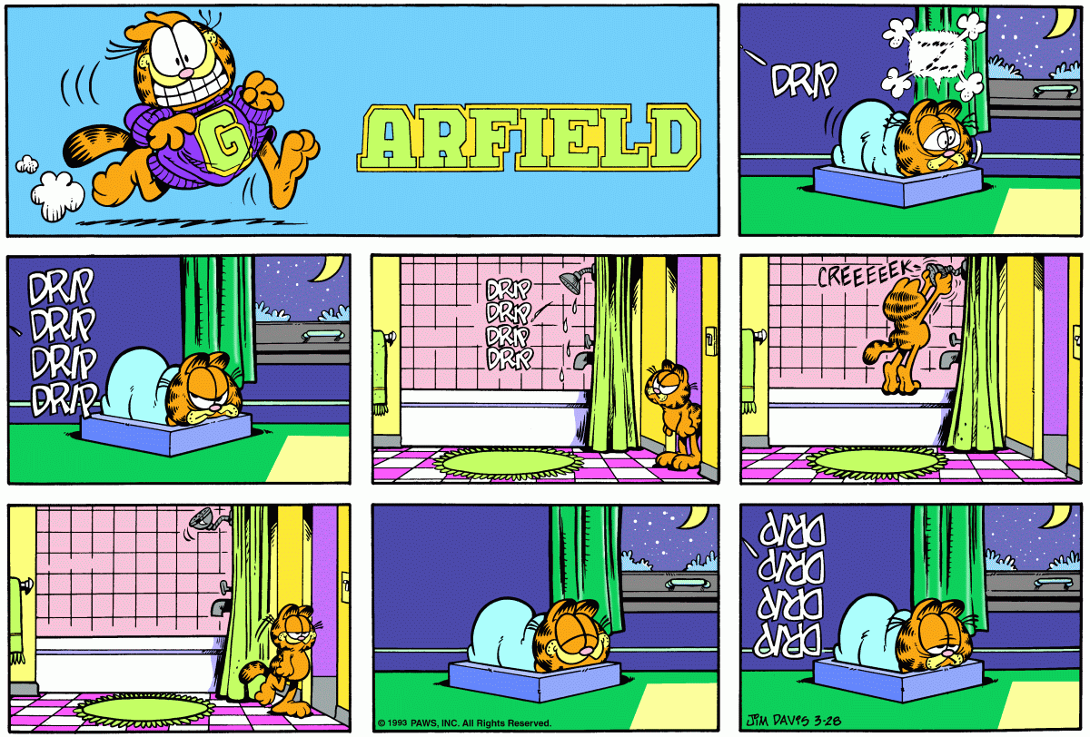 Garfield, March 28, 1993
