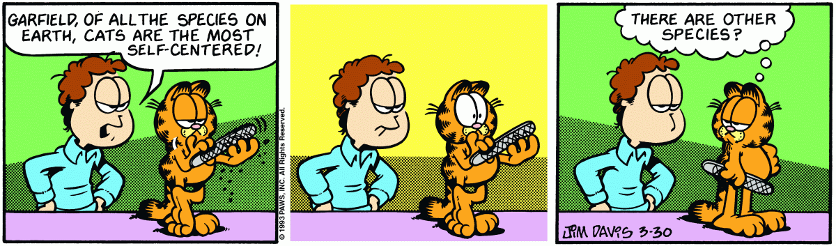 Garfield, March 30, 1993