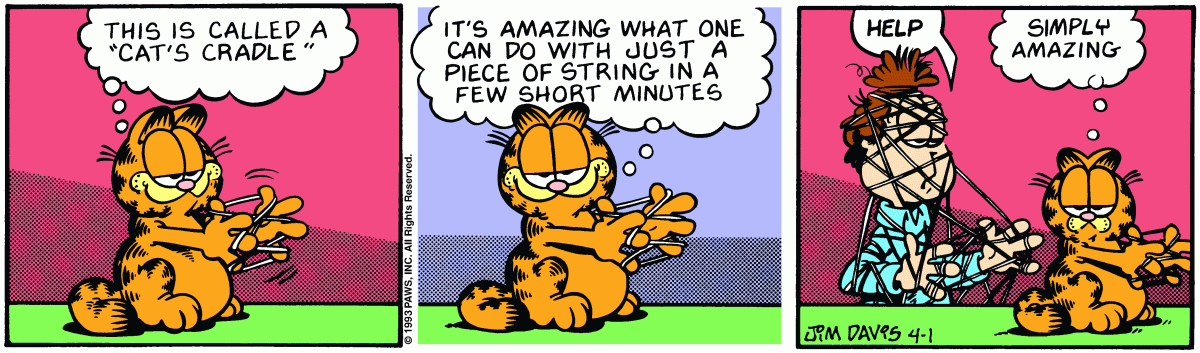 Garfield, April 1, 1993