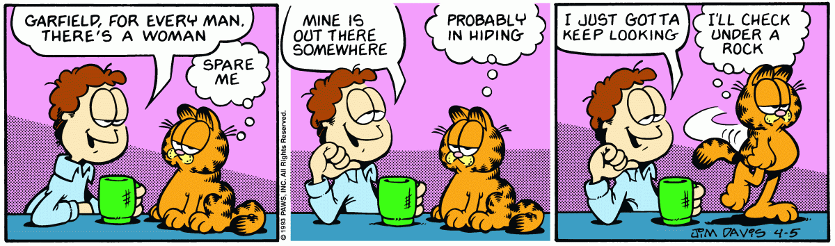 Garfield, April 5, 1993