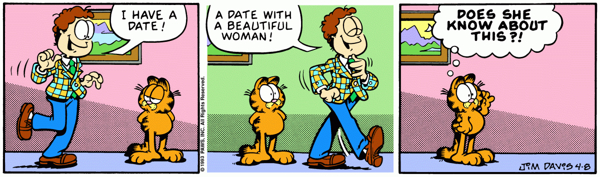 Garfield, April 8, 1993