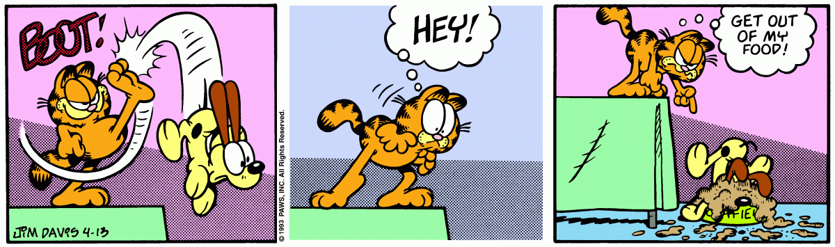 Garfield comic strip for Tuesday, April 13, 1993