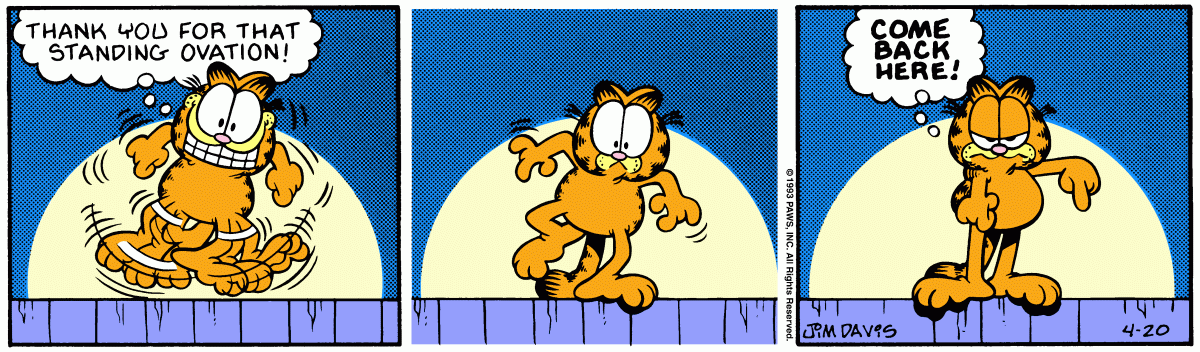 Garfield comic strip for Tuesday, April 20, 1993
