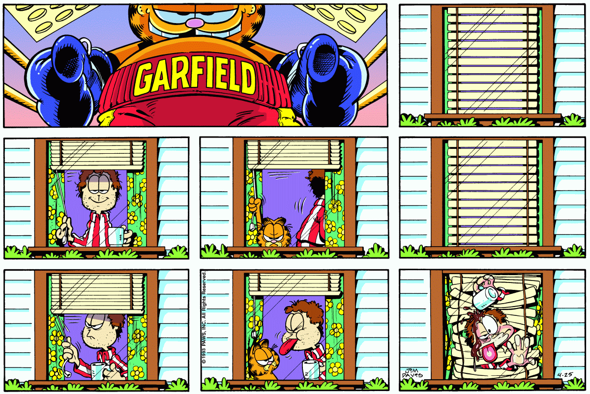 Garfield comic strip for Sunday, April 25, 1993