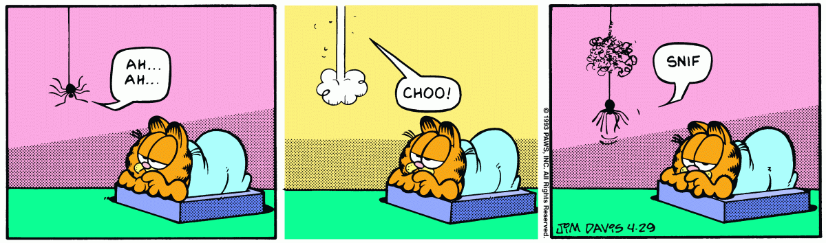 Garfield comic strip for Thursday, April 29, 1993