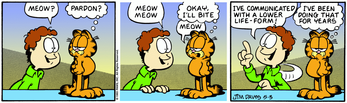 Garfield comic strip for Monday, May 3, 1993