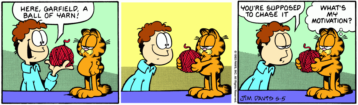 Garfield comic strip for Wednesday, May 5, 1993