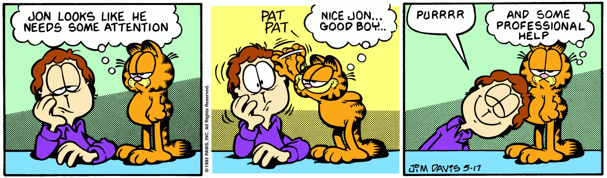 Garfield comic strip for Monday, May 17, 1993