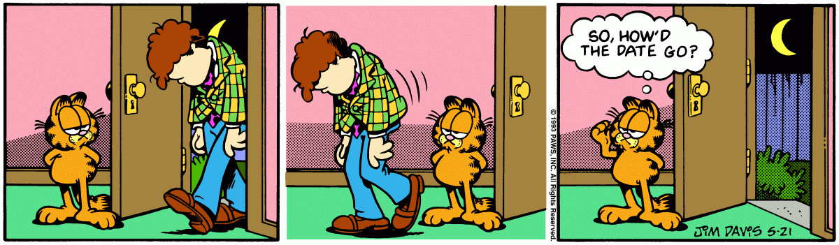 Garfield comic strip for Friday, May 21, 1993