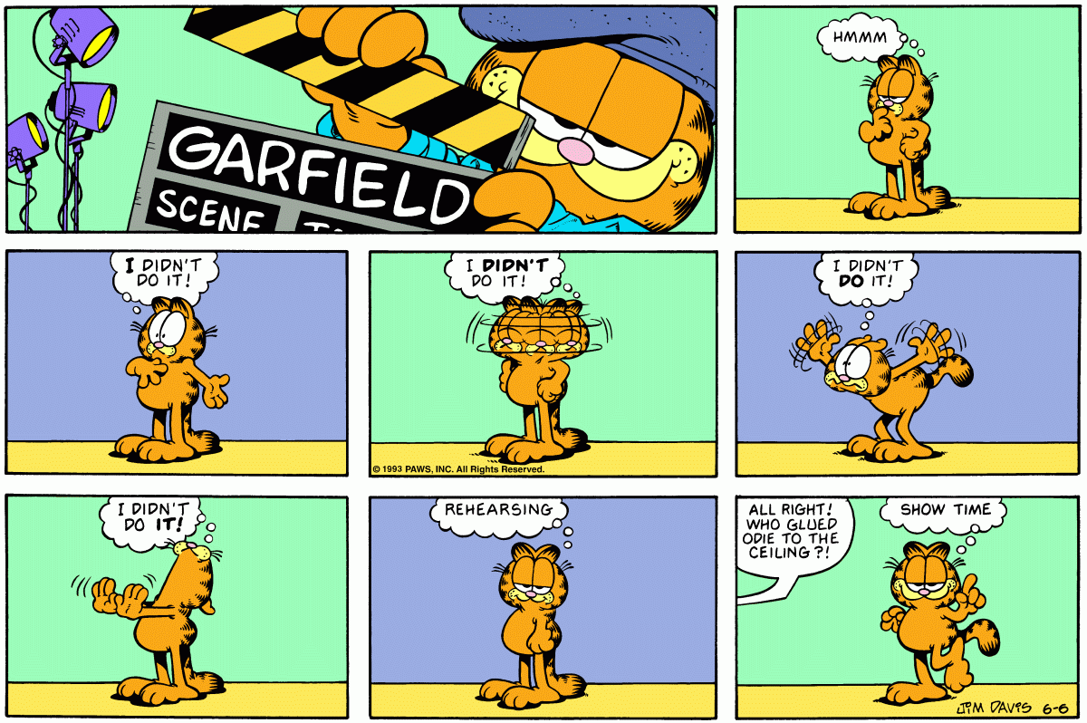 Garfield, June 6, 1993