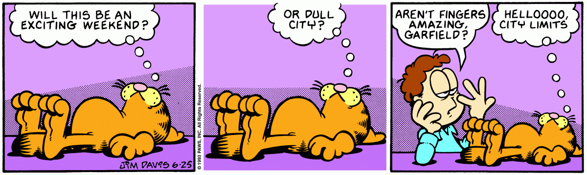 Garfield, June 25, 1993