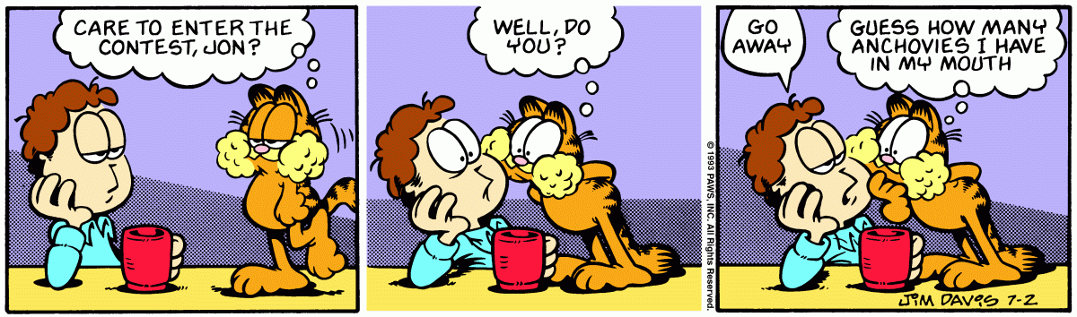 Garfield, July 2, 1993