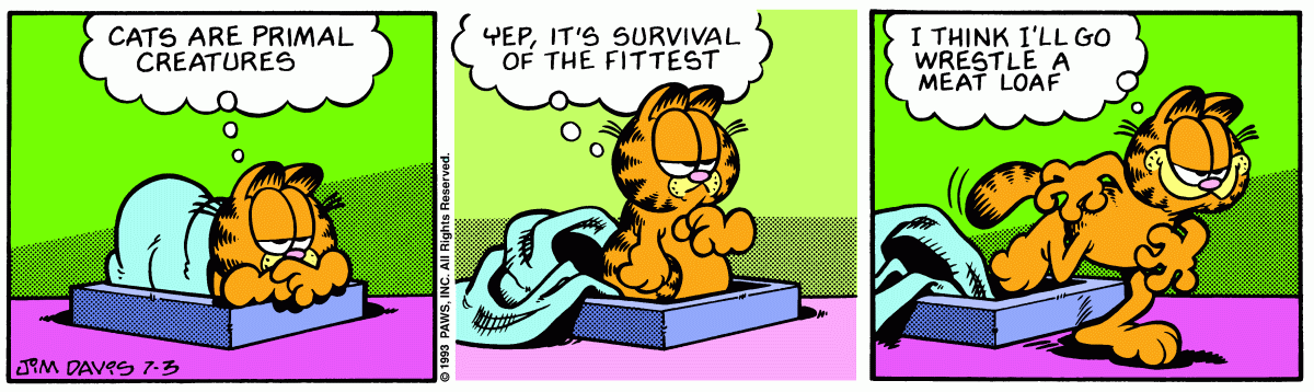 Garfield comic strip for Saturday, July 3, 1993