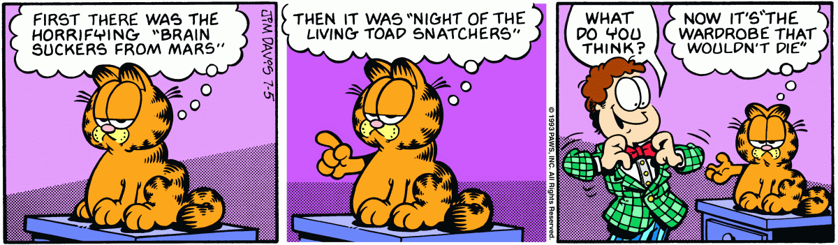 Garfield, July 5, 1993