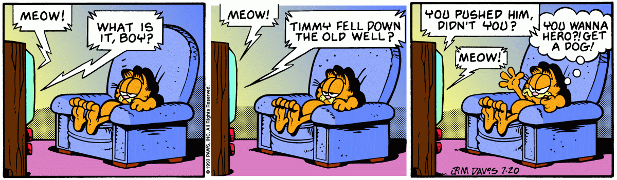 Garfield, July 20, 1993