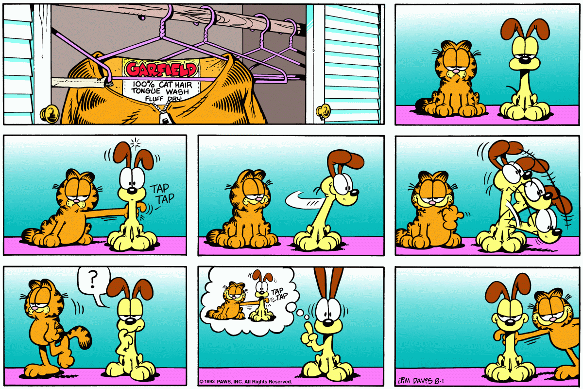 Garfield, August 1, 1993