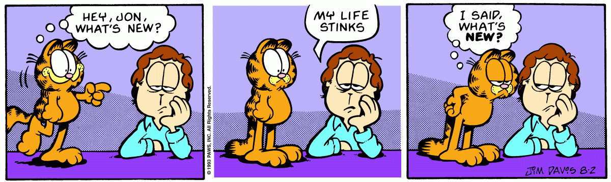 Garfield, August 2, 1993