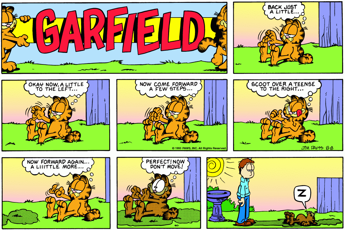 Garfield, August 8, 1993