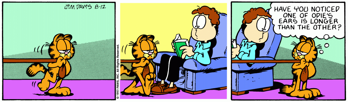 Garfield, August 12, 1993