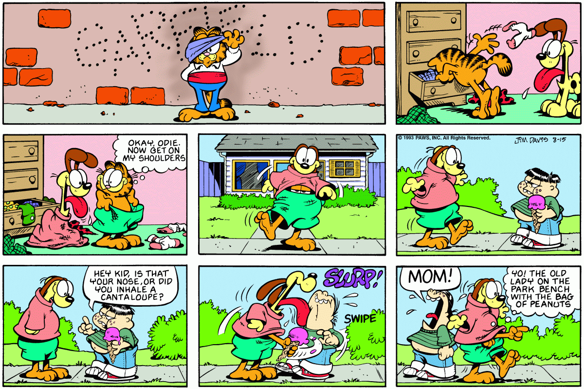 Garfield, August 15, 1993