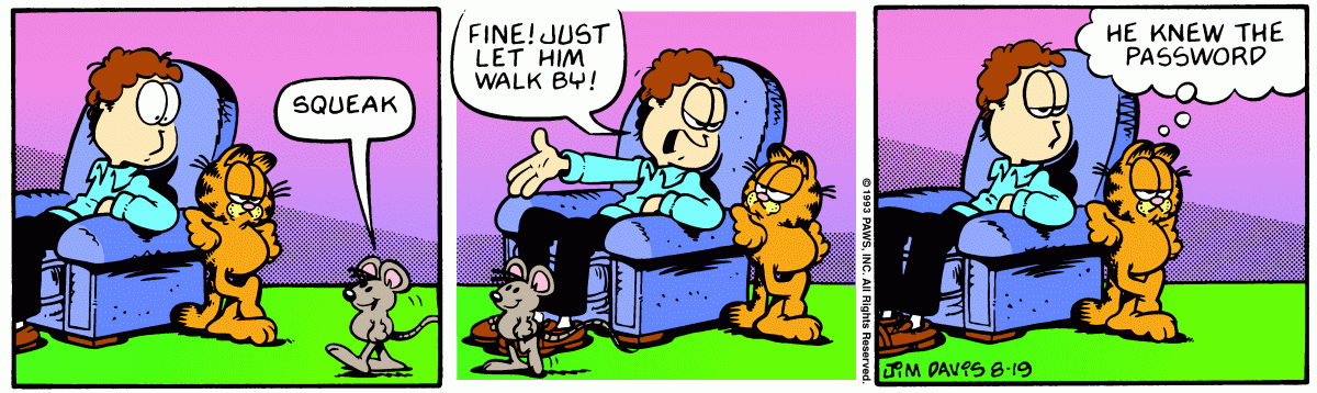 Garfield, August 19, 1993