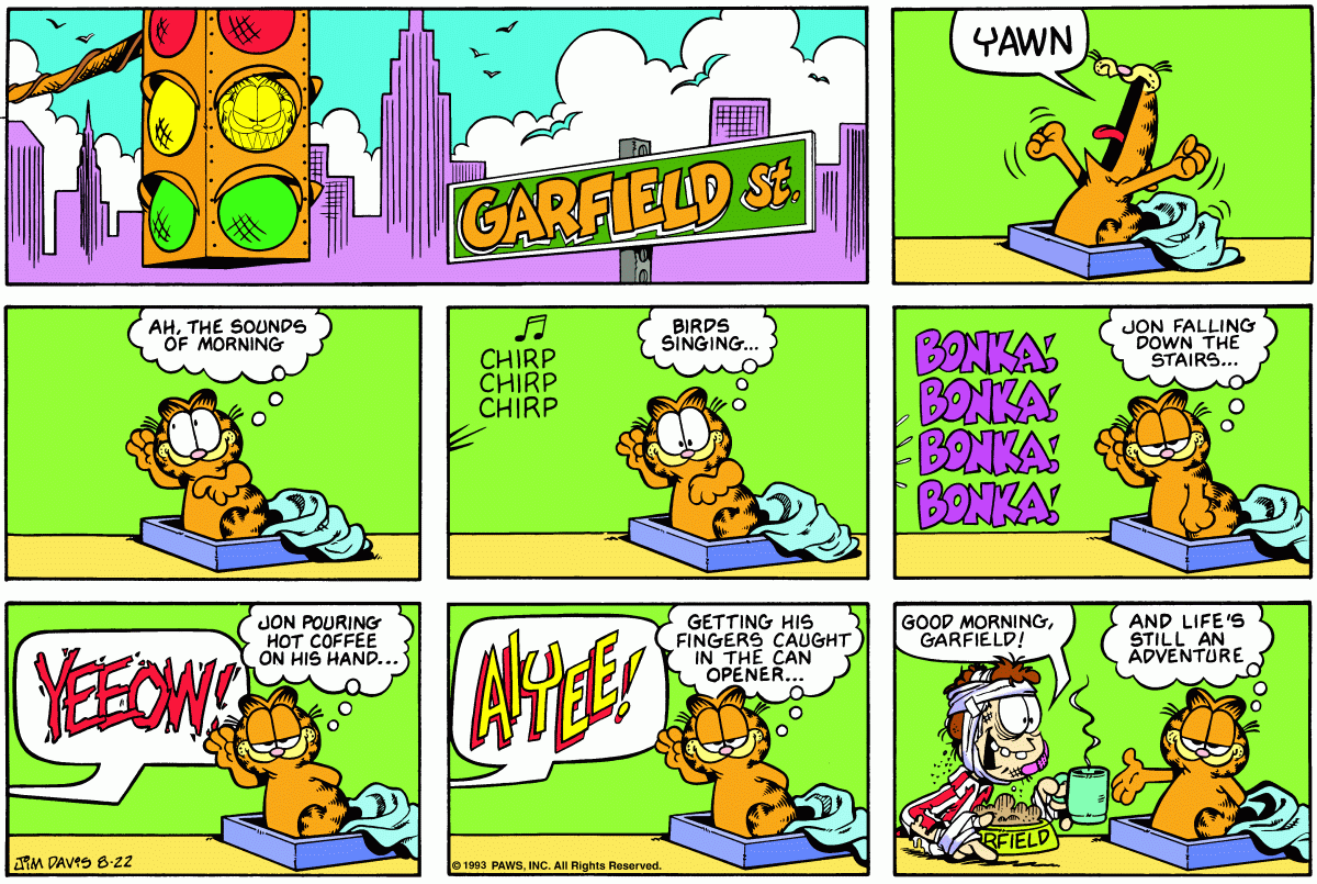 Garfield, August 22, 1993