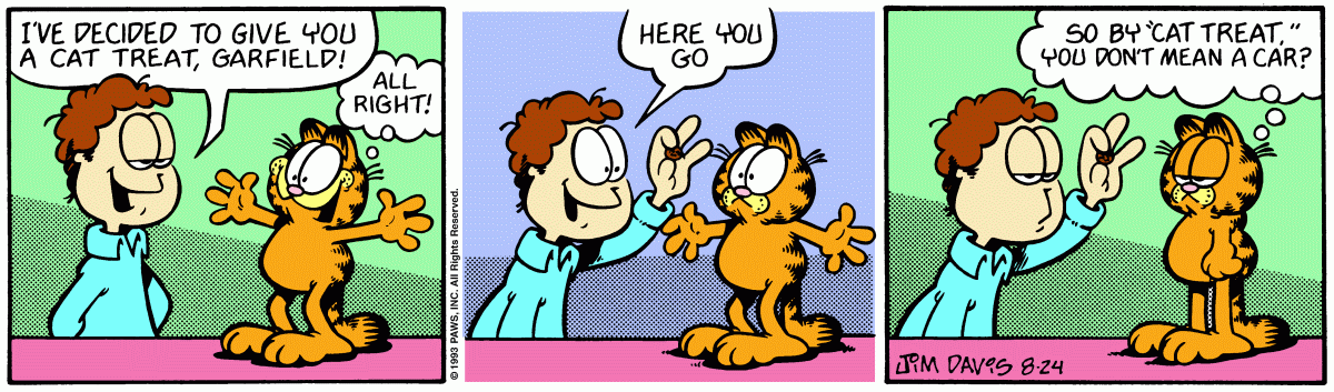 Garfield, August 24, 1993