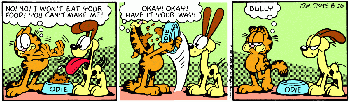 Garfield, August 26, 1993