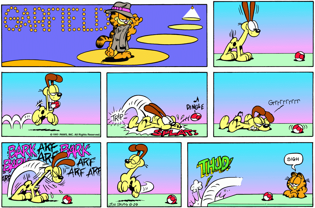 Garfield, August 29, 1993