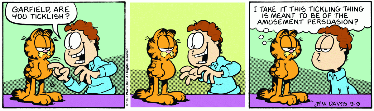Garfield comic strip for Thursday, September 9, 1993