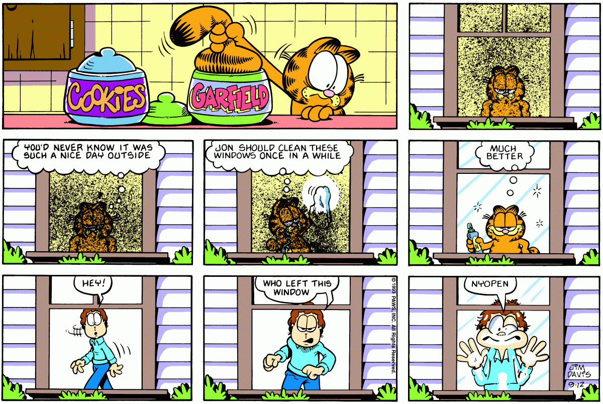 Garfield, September 12, 1993