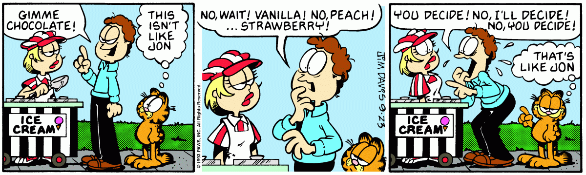 Garfield, September 23, 1993