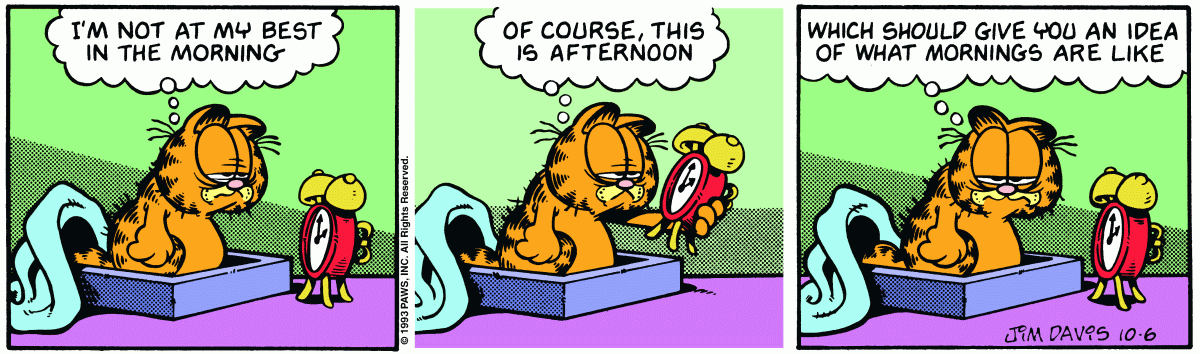 Garfield, October 6, 1993