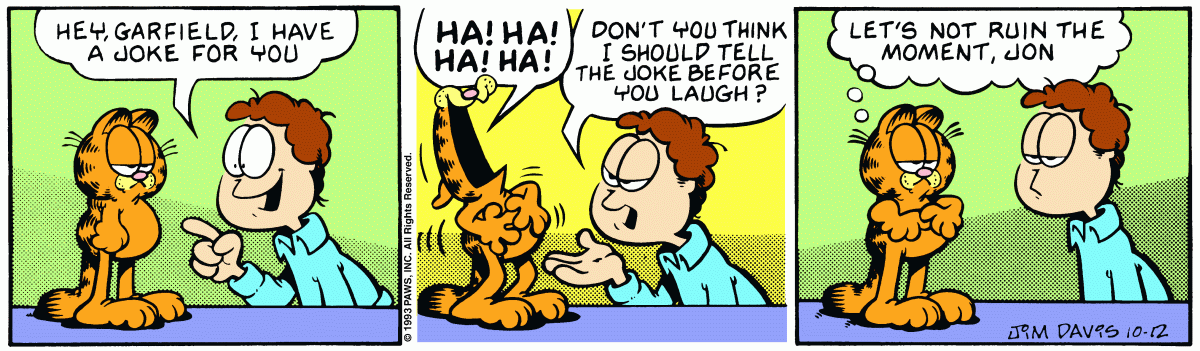 Garfield, October 12, 1993