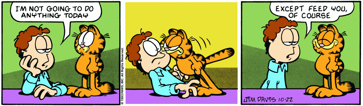 Garfield, October 22, 1993