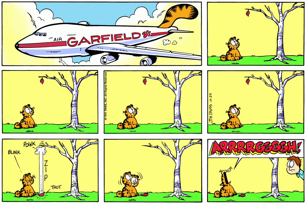 Garfield comic strip for Sunday, October 24, 1993