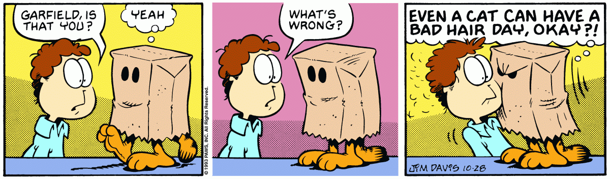 Garfield, October 28, 1993