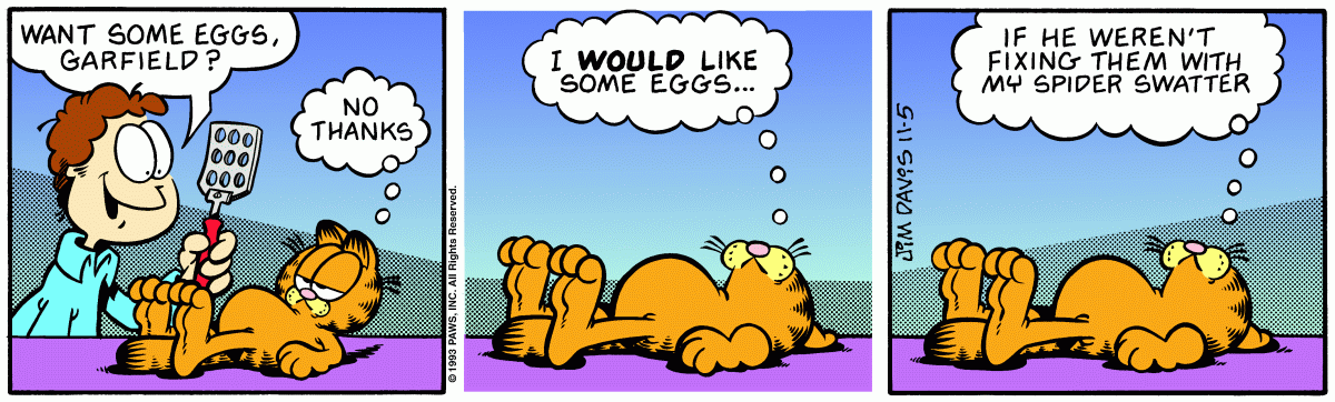 Garfield, November 5, 1993