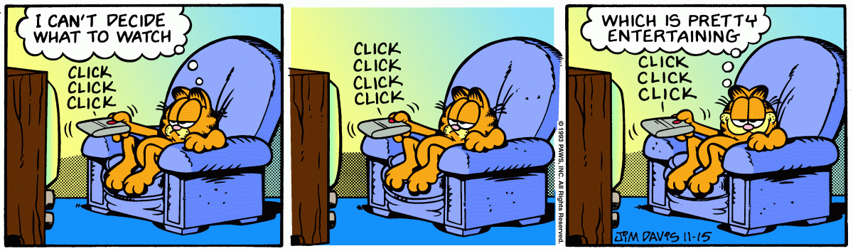 Garfield comic strip for Monday, November 15, 1993