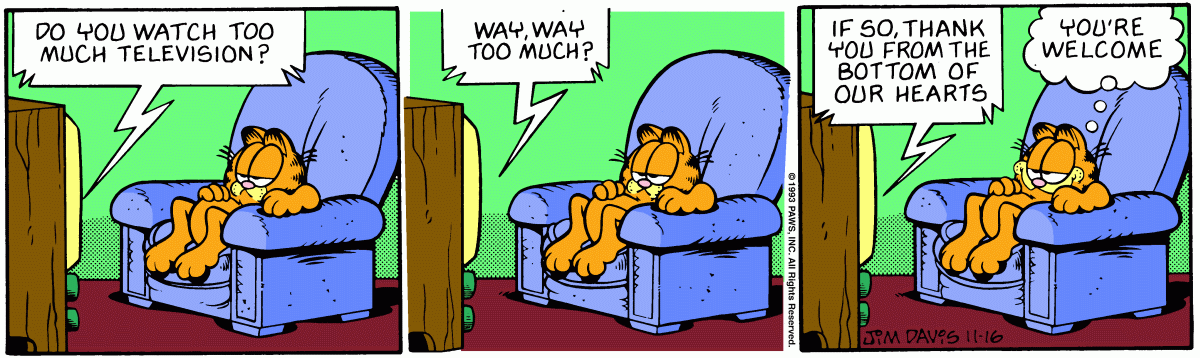 Garfield, November 16, 1993