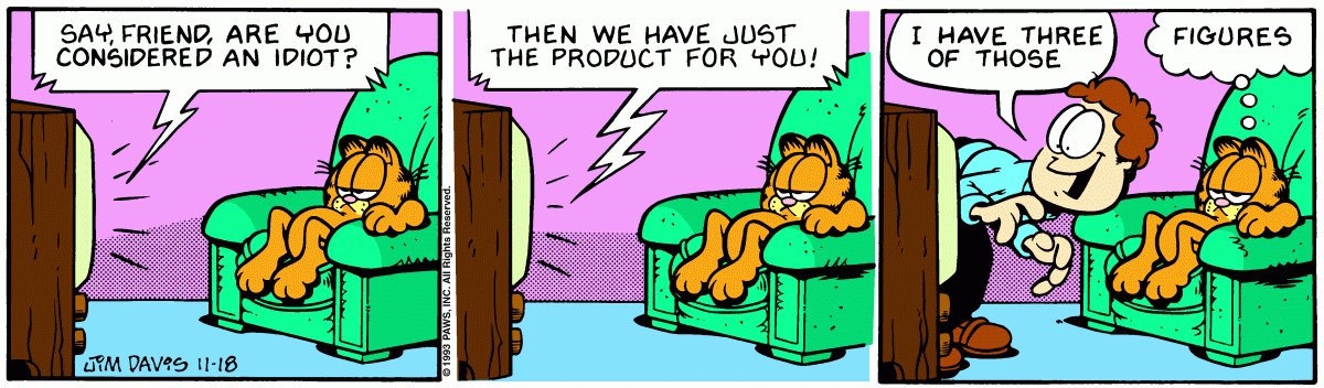 Garfield, November 18, 1993