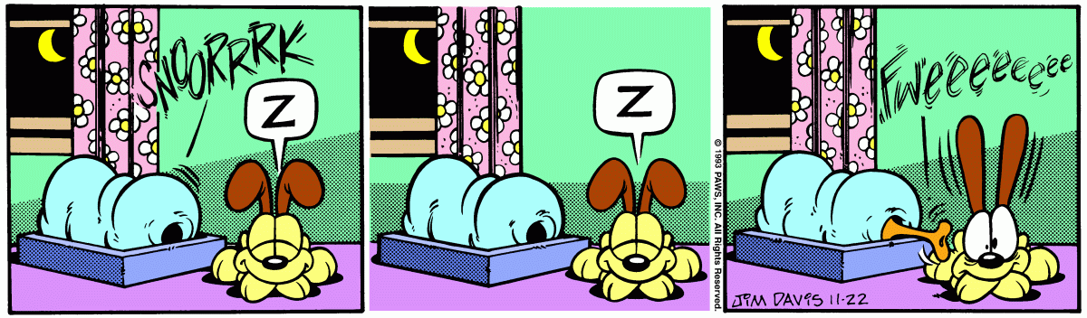 Garfield comic strip for Monday, November 22, 1993