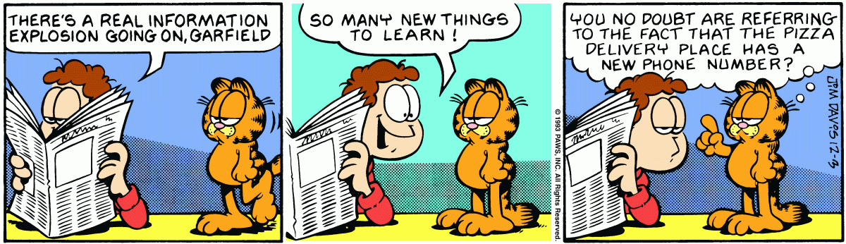 Garfield, December 3, 1993