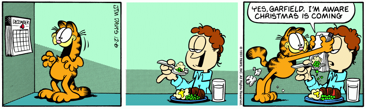 Garfield, December 6, 1993