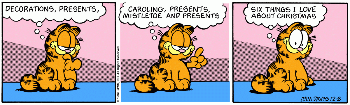 Garfield, December 8, 1993
