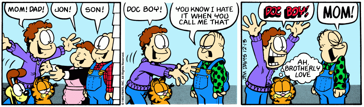 Garfield, December 13, 1993