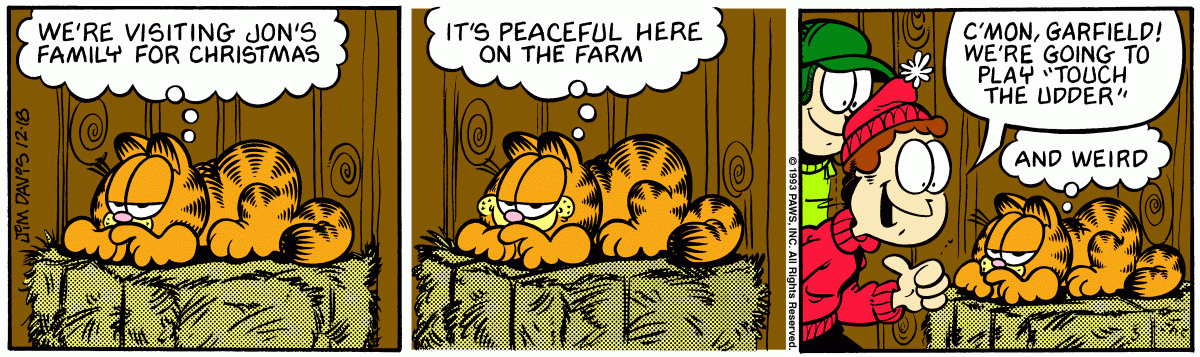 Garfield, December 18, 1993
